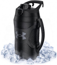 Insulated Water Bottle with Handle & Fence Hook, Half Gallon Sports Water Jug, L picture