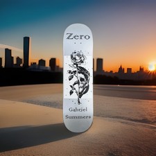 Rare Zero Gabriel Summers Pro Debut Skateboard Deck Nos Gabbers First Zero Intro picture