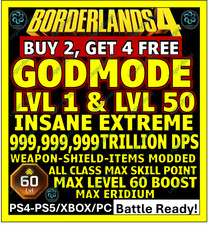 🔥BORDERLANDS 4✨WEAPONS MODDED LEVEL 1 ONE GEAR MODDED ✴️ GODMODE ✅PC-PS-XBOX✨ picture