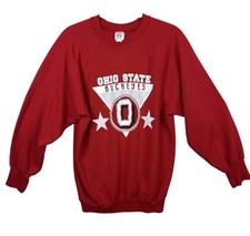 Vintage Ohio State Buckeyes Red Sweatshirt Mens XL Football Made USA Logo 7 90s picture
