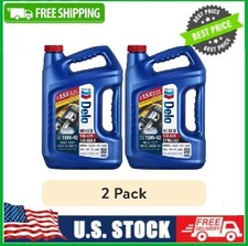 2pk Delo 400 XLE SB Synthetic Blend SAE 15W-40 Heavy-Duty Diesel Motor Oil 1 Gal picture