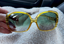 Vintage Christian Dior Sunglasses Honey Green  2064 Optyl picture