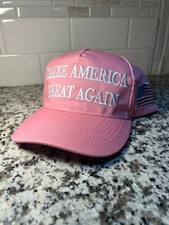 MAGA 2024 PINK Trump 45-47 Structured Hat picture