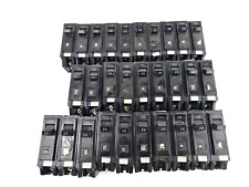Lot 29pcs GE General Electric 20A 1P 120V Bolt On THQB Circuit Breaker Old Style picture