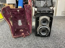 VINTAGE CIRO-FLEX CAMERA, RAPAX SHUTTER, LEATHER CASE picture