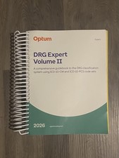 Optum DRG Expert Volume II 2026 Spiral Bound Medical Coding & Billing Textbook picture