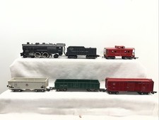 Gilbert American Flyer S Ga. #303 Steam Locomotive & Tender 4 Freight Cars picture
