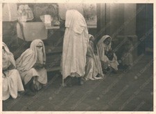 MOROCCO 1940c Fez arab women traditional costume Africa Photo picture