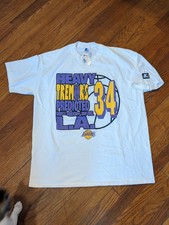 Vintage Shaq Starter NBA LA Lakers Starter 90s Y2K Shirt Tremors Reported picture