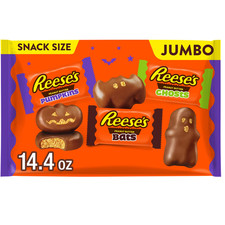REESE'S Assorted Milk Chocolate Snack Size Peanut Butter Shapes, Halloween Candy picture