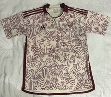Replica Adidas Mexico Jersey 2022 Away Jersey Aeroready Sz Large L Aztec picture
