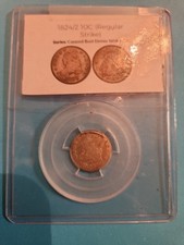 1824/2 10c Silver Regular Strike Cape Bust Dime picture