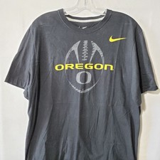 Oregon Ducks Shirt Mens XL Black NCAA Football Nike Regular Fit Cotton picture