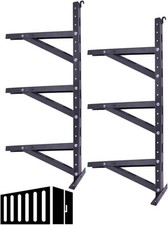 2x Adjustable Cargo Shipping Container Shelving Shelf Brackets up to 1100 Lbs picture