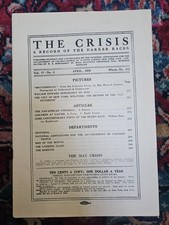 1919 The Crisis Magazine - Pan-African Congress - W.E.B. Dubois - MISSING COVER picture