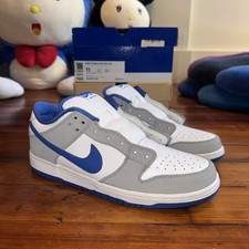 💙 Nike SB Dunk Low Pro Matte Silver Varsity Royal “Grey Goose” US 11 M Supreme  picture