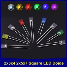 LED Light Emitting Diode Square Ultra Bright White Yellow RGB - 2x3x4mm 2x5x7mm picture
