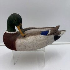 Vintage Don Jones Signed Mallard Duck Decoy Donald's Ducks Ocean City MD #162 picture