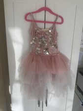 Tutu Du Monde Pink Dress Tulle Sequin Girls Size 6-7 picture