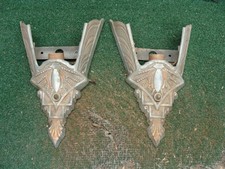 PAIR Antique Art Deco Nouveau Slip Shade Wall Sconce Frames for Restoration picture
