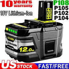 12Ah For RYOBI P108 18V One Plus High Capacity Battery 18Volt Lithium-Ion 12.0AH picture
