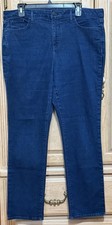 NYDJ Sheri Slim  Jeans Womens 16 Blue Medium Wash Stretch Denim Pants 5 Pockets picture