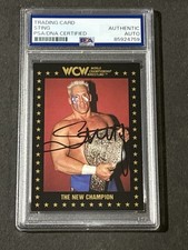STING 1991 CHAMPIONSHIP MARKETING WCW SIGNED AUTOGRAPHED CARD PSA/DNA CERTIFIED picture