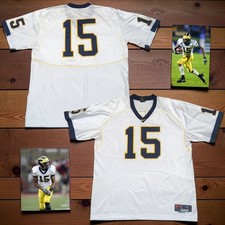 RARE VTG 2005-06 Steve Breaston #15 Michigan Wolverines nike Football Jersey XL picture