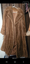 Sears Best Brown Fur Coat Women’s Size 14 Regular 41 in Shoulder to Hem picture