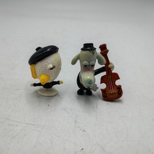 Vintage 1987 PeeWee Herman Puppet Land Band DIRTY DOG and CHICKY BABY Figures picture