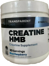Creatine Monohydrate HMB Blue Raspberry 297g Transparent Labs EXP2027+ NEW picture