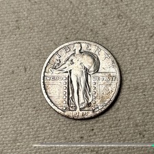 1919-D Standing Liberty Quarter Very Fine VF Coin #JM42 picture