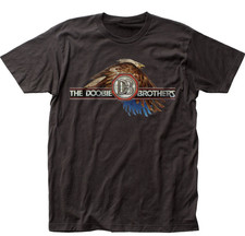 The Doobie Brothers Eagle T-Shirt– Men’s Rock Music Classic Band Tee Black picture