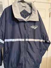 Port Authority Amtrak Employee Staff Jacket Fleece Lined Reflective Mens 3XL picture
