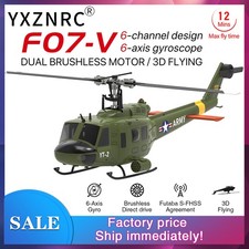 YUXIANG F07-V RC Helicopter UH-1 6CH 2.4G 6 axis Gyro 3D RTF Airplane 2Battery picture