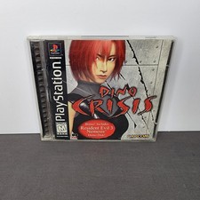 Dino Crisis Sony PlayStation 1Black Label With Manual Ps1 with Registration Card picture