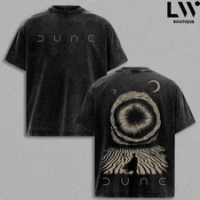 Dune Arrakis Vintage Washed T-shirt Paul Atreides Sci-Fi Heavyweight Cotton Tee picture