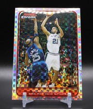 2006-07 BOWMAN CHROME TIM DUNCAN XFRACTOR SP REFRACTOR CARD #/150 SPURS HOT picture