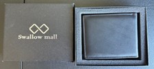 Swallowmall Mens Wallets Genuine Leather RFID Blocking Bifold Wallet For Men picture