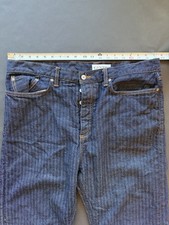 Gustin #562 Selvedge Herringbone Denim Jeans Men Size 40 Raw Indigo USA picture