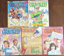 Cracked Magazine Lot of 5 1992 #270 #272 #275 #276 #277 Hook 90210 Clinton  picture