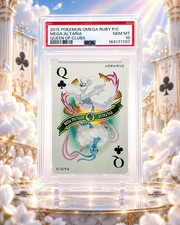 🩵2015 POKEMON OMEGA RUBY PLAYING CARDS MEGA ALTARIA QUEEN OF CLUBS-PSA 10🩵 picture