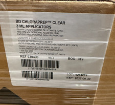 4x Box of 25 BD 930400 Chloraprep Clear 3ml Applicators, EXP 2027 picture