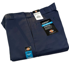 NWT Dickies Flannel Lined Mens Work Pants 36x30 Navy Blue Relaxed Fit picture
