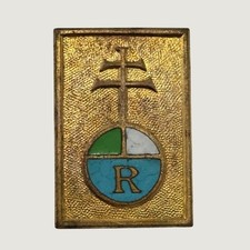 Antique Roycroft Enamel Arts & Crafts Worker's Pin By S D Childs Chicago picture