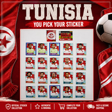 2026 100% Authentic Panini FIFA World Cup Tunisia Stickers Pick Team Logo Player picture