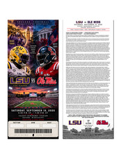 Ole Miss Vs LSU September 19th 2026 Commemorative Ticket Stub Custom picture