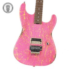 New Jackson Custom Shop Thunder Mod San Dimas Pink with Yellow Splatter picture