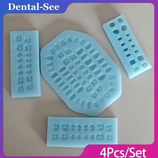 Professional Silicone Lab Maxill of Facial Formwork Teeth Former Mould 4Pcs/Set picture