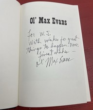 Ol' Max Evans a Biography by Slim Randles HC 1st Ed 2004 SIGNED by Ol' Max Evans picture